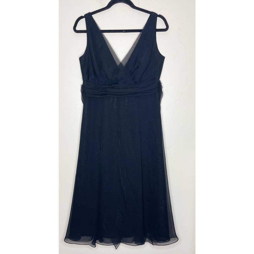 Black Swing Flowy Sleeveless WTOO Dress‎ size 10 Style number 532 - Picture 4 of 5
